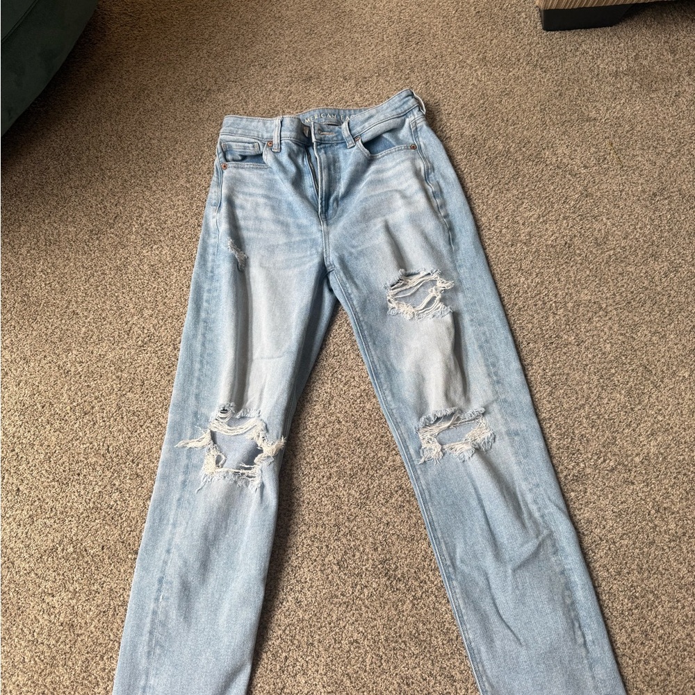 American Eagle Outfitters Blue Straight Leg Jeans